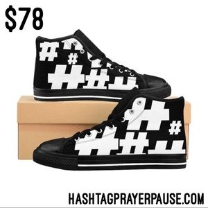#PrayerPause Black Cloud Men's High-top Sneakers